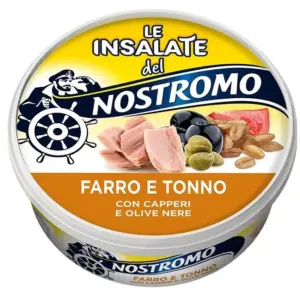 Nostromo Le Insalate Mediterranee tonhalas, tönkölybúzás, kapribogyós saláta 190 g