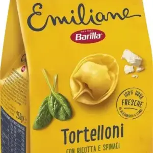 Barilla Emiliane Tortelloni Ricotta e Spinaci ricottás–spenótos tortelloni 250 g