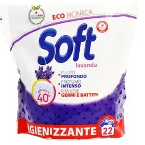 Soft levendula illatú mosópor utántöltő (22 adag)