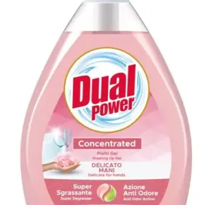 Dual Power kézkímélő kézi mosogatószer adagolóval 1 liter