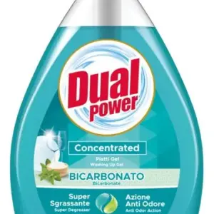 Dual Power zsálya és citromfű illatú kézi mosogatószer adagolóval 1 liter