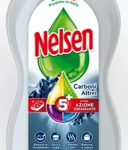 Nelsen aktív szenes kézi mosogatószer 850–900 ml