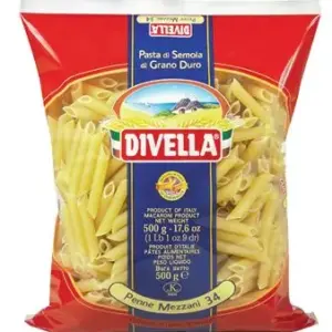 Divella Penne Mezzani No.34 tészta 500 g