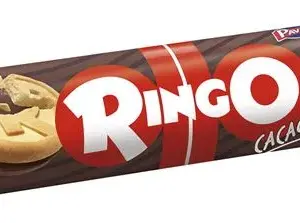 Ringo kakaós töltött keksz tubusban 165 g