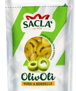 Sacla zöld olívakarikák tasakban 185 g