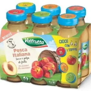 Valfrutta őszibaracklé üvegben 6×125 ml