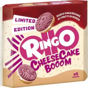 Ringo Cheesecake sajttortás ízű keksz