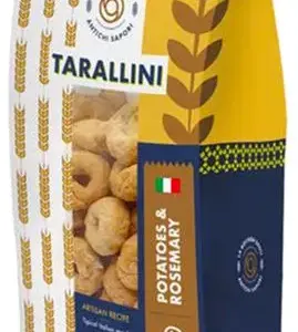 Biellebi Taralli Patate Rosmarino burgonyás–rozmaringos taralli 250 g