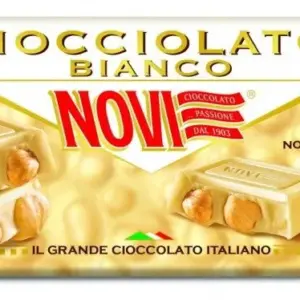 Novi Tavoletta Nocciolato Bianco fehércsokis mogyorós tábla 130 g
