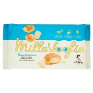 Matilde Vicenzi MilleVoglie leveles falatkák tejkrémmel és fehér csokoládéval 100 g