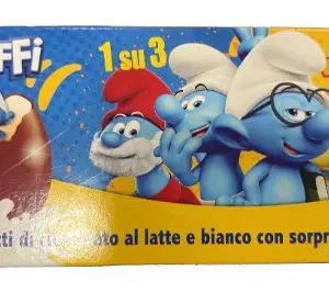 Kinder meglepetés tojás Hupikék Törpikék figurával 3 db