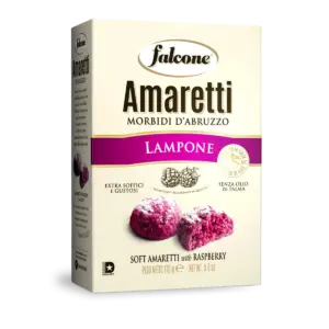 Falcone Amaretti Lampone málnás puha mandulás sütemény 170 g