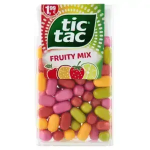 Tic Tac Fruity Mix gyümölcsízű cukorka 49 g