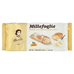 Matilde Vicenzi Millefoglie vaníliakrémes leveles sütemény 5×25 g (125 g)