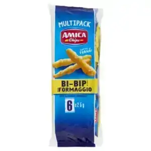 Amica Chips Bi-Bip – sajtos kukoricasnack multipack 6×25 g (150 g)