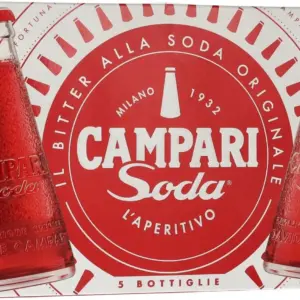Campari Soda alkoholos aperitif 5 × 0,098 l